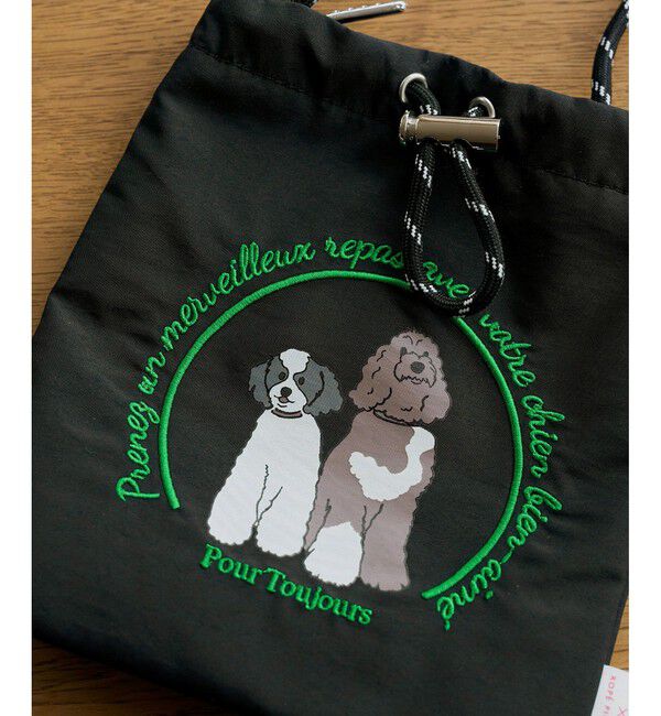 ROPE PICNIC PASSAGE「【DOG】【comif(コミフ)&times;ROPE' PICNIC】刺繍お散歩ショルダーバッグ」|ショルダー・メッセンジャー|