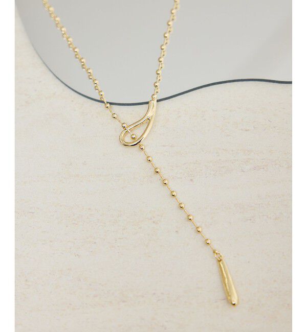 ROPE PICNIC PASSAGE「デザインボールチェーンＹ字ショートネックレス」|ネックレス|