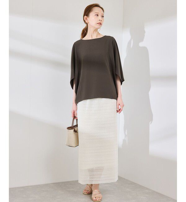 Rope&rsquo;Picnic「【イージーケア】ジョーゼットドルマンブラウス/セットアップ対応」|シャツ・ブラウス|