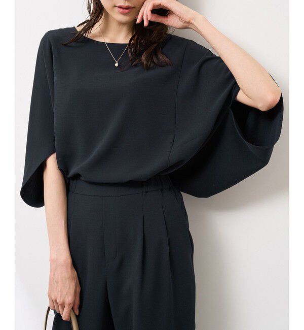 Rope&rsquo;Picnic「【イージーケア】ジョーゼットドルマンブラウス/セットアップ対応」|シャツ・ブラウス|