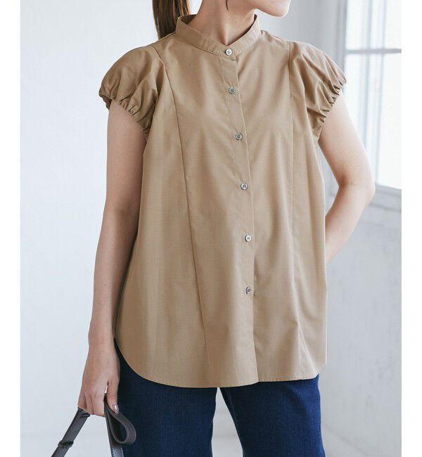 Rope&rsquo;Picnic「着丈が選べるバルーンスリーブシャツブラウス/イージーケア」|シャツ・ブラウス|