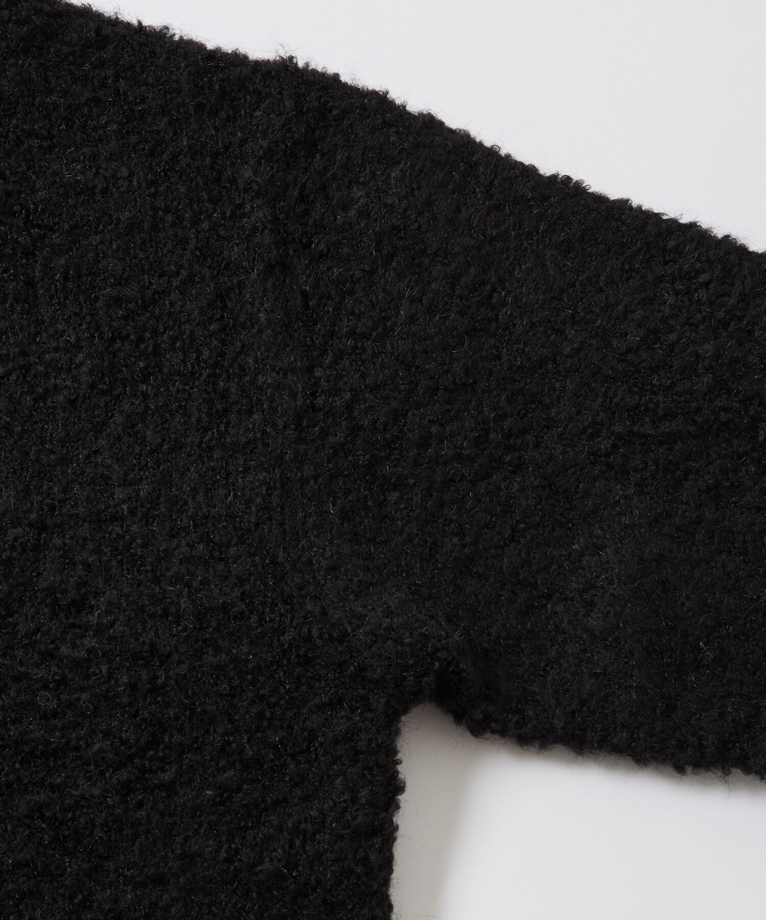 ADAM ET ROPE'「【WEB限定】ボリュームスリーブ ビッグシルエット ロングカーディガン プードルニット/ユニセックス」|カーディガン|