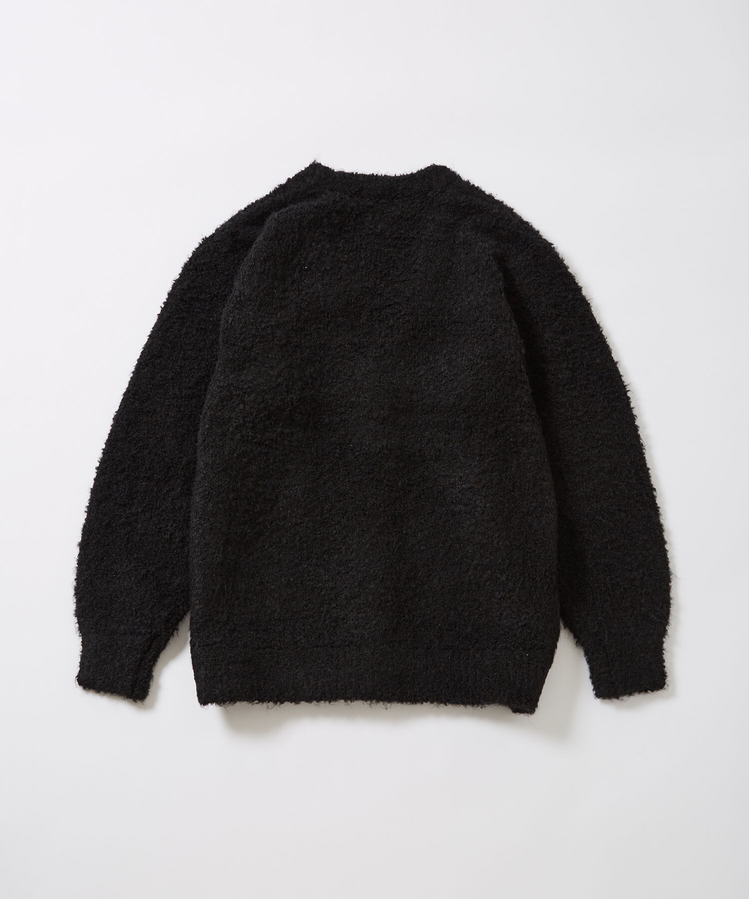 ADAM ET ROPE'「【WEB限定】ボリュームスリーブ ビッグシルエット ロングカーディガン プードルニット/ユニセックス」|カーディガン|