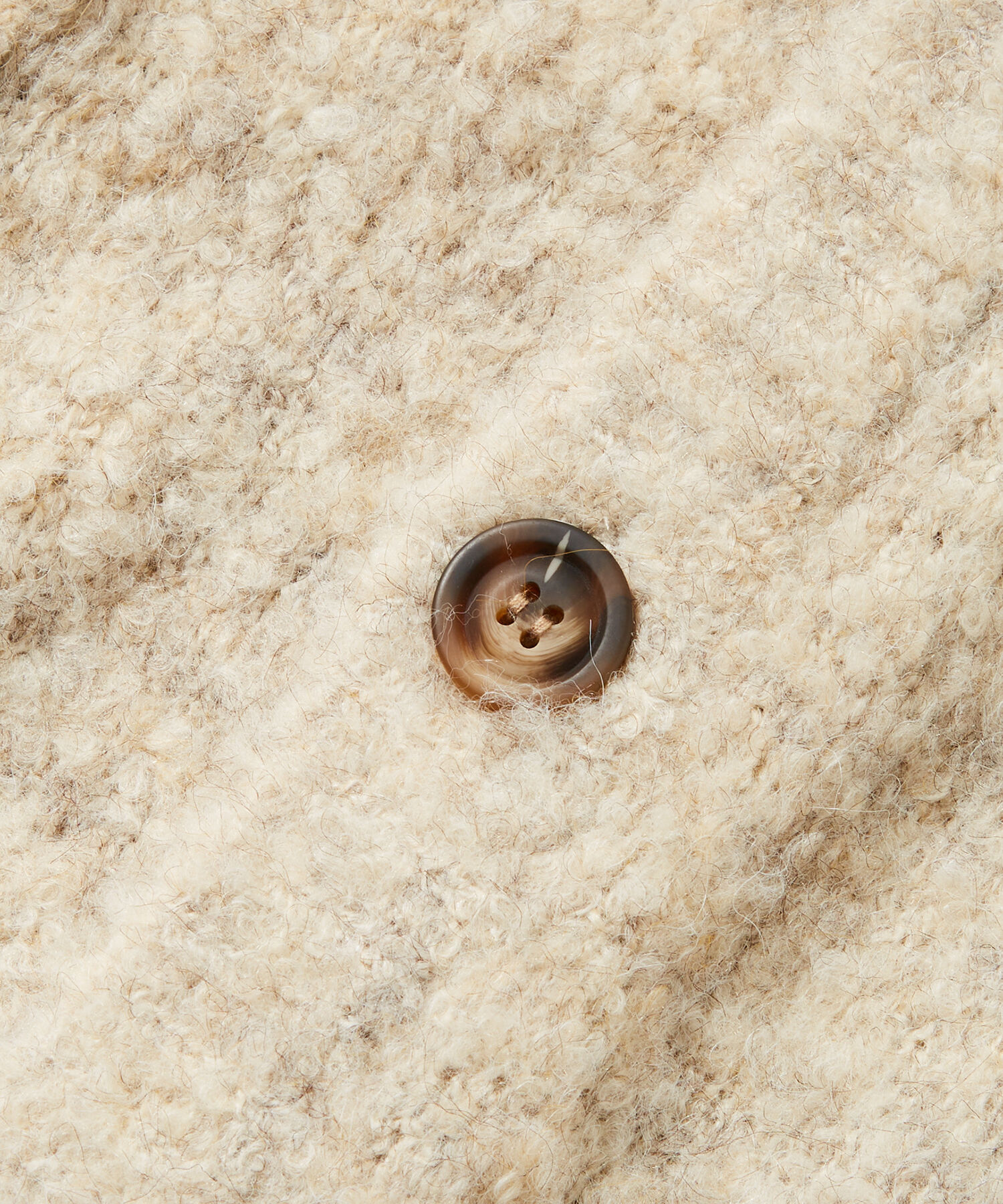 ADAM ET ROPE'「【WEB限定】ボリュームスリーブ ビッグシルエット ロングカーディガン プードルニット/ユニセックス」|カーディガン|