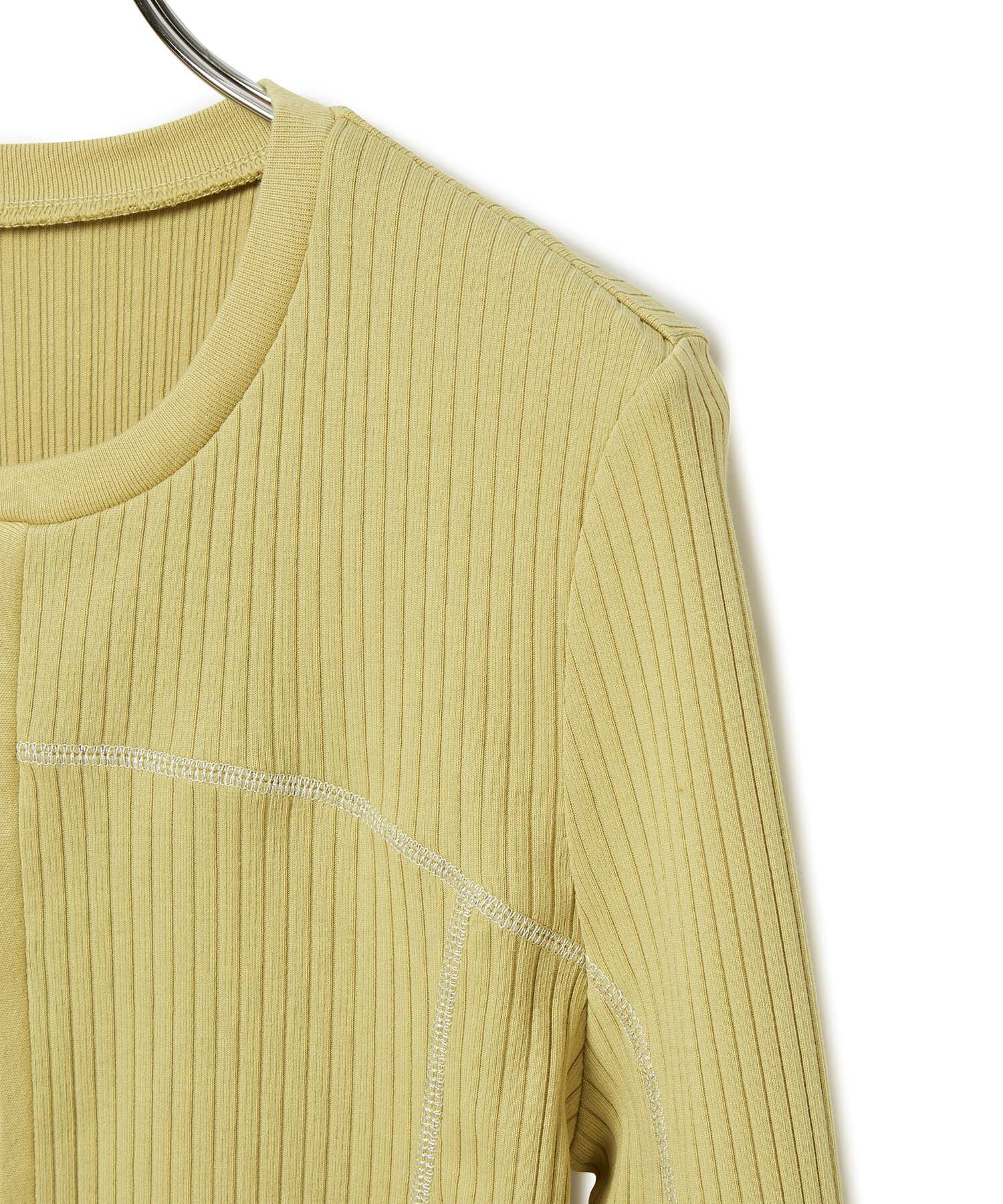 ADAM ET ROPE'「【WEB限定】フレアスリーブフロントホックロンT」|Tシャツ・カットソー|