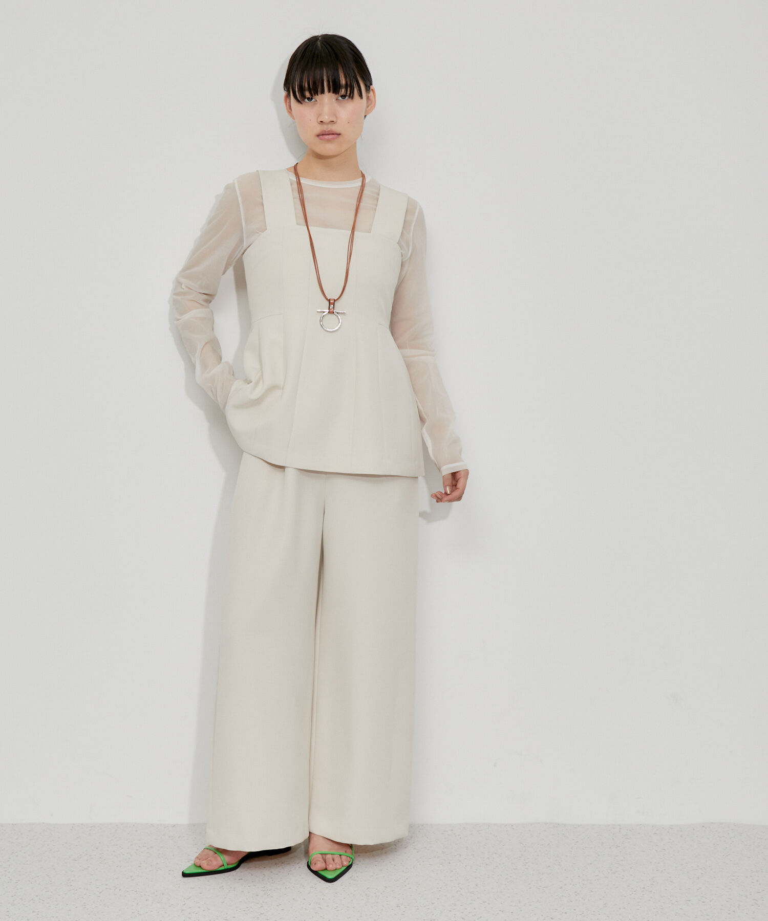 ADAM ET ROPE'「ナローフラットサンダル」|サンダル|