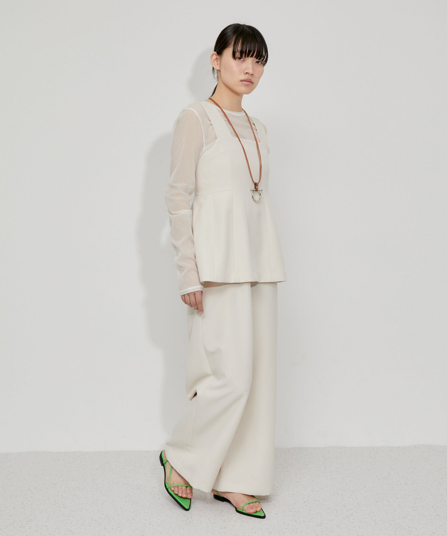 ADAM ET ROPE'「ナローフラットサンダル」|サンダル|