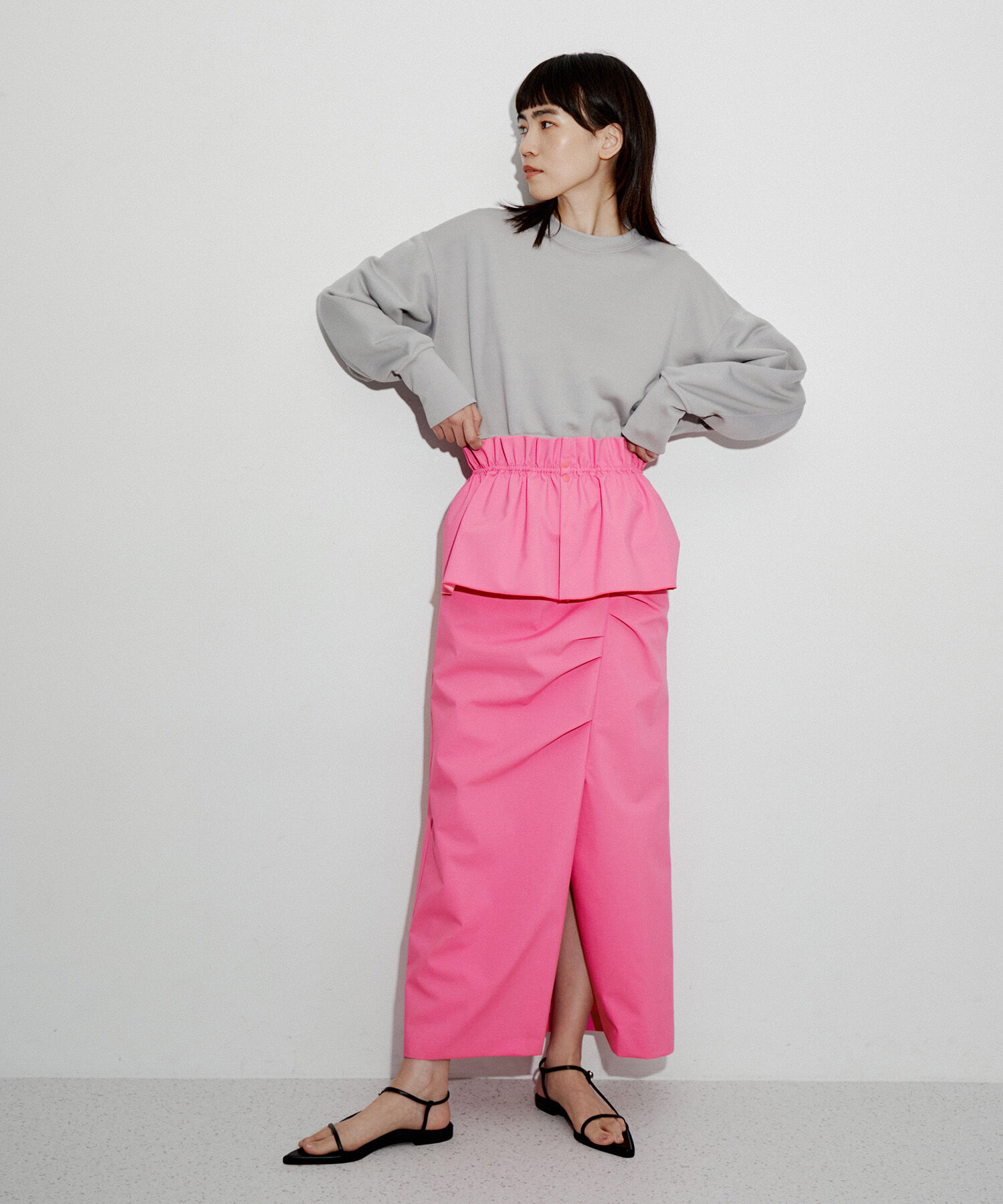 ADAM ET ROPE'「ナローフラットサンダル」|サンダル|