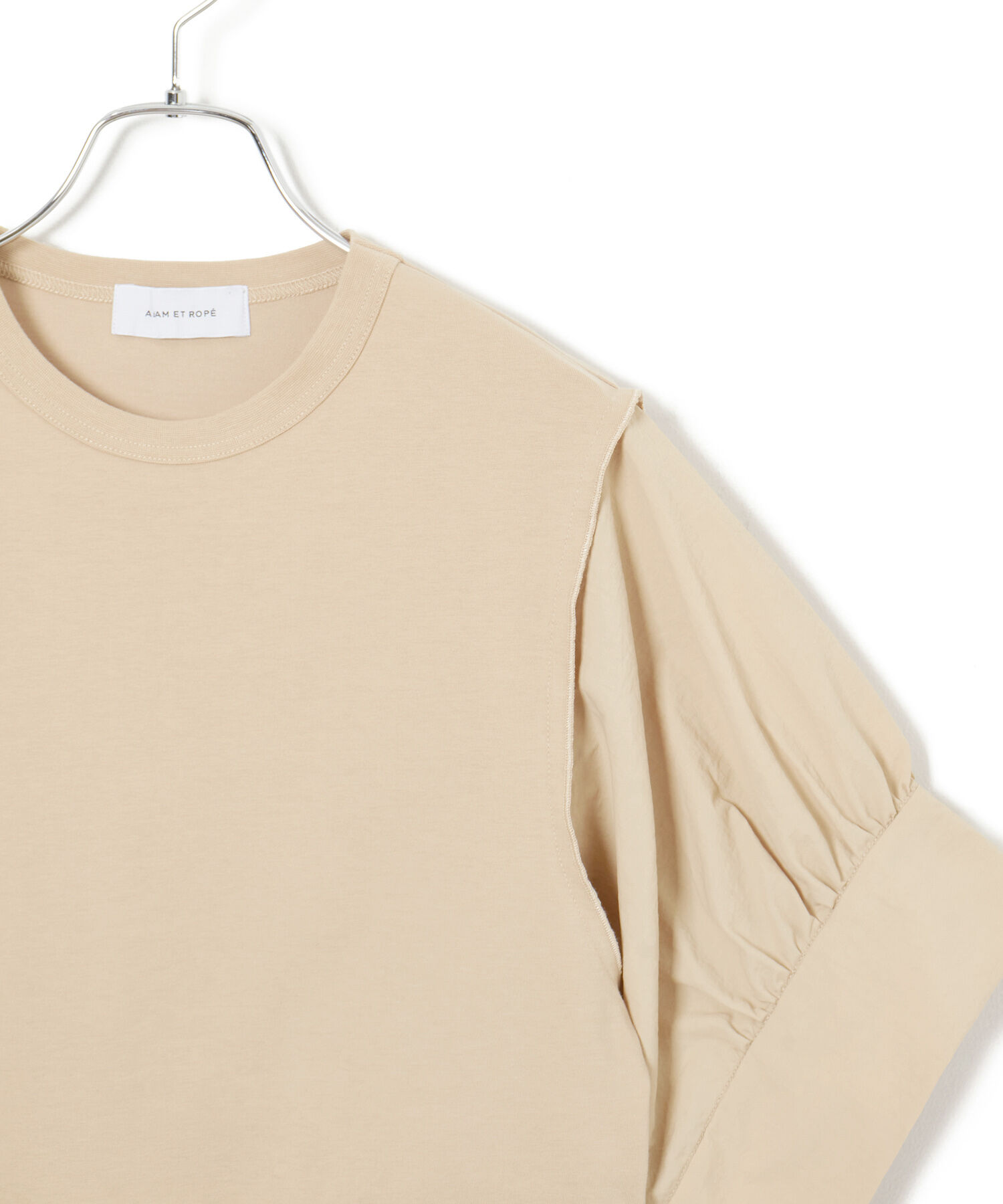 ADAM ET ROPE'「【再入荷・サステナブル・洗える・UVカット】バウンスカフスプルオーバー」|Tシャツ・カットソー|