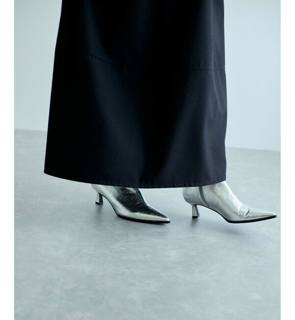 ADAM ET ROPE'「【WEB限定】ディープネックAラインワンピース」|ワンピース|