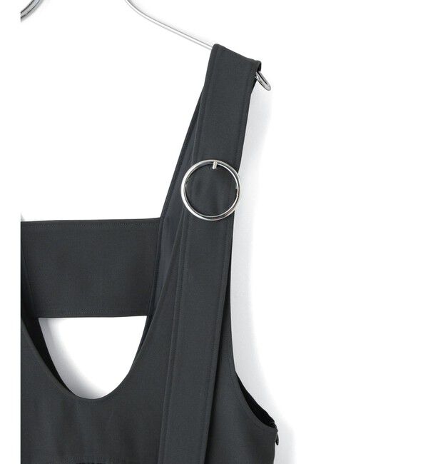 ADAM ET ROPE'「【WEB限定】ディープネックAラインワンピース」|ワンピース|