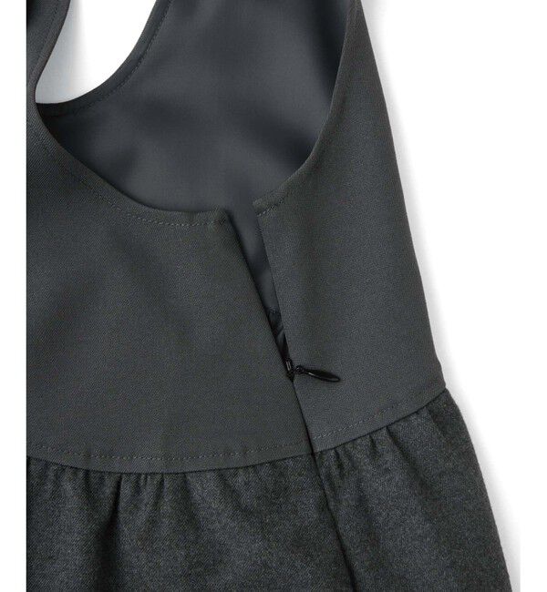 ADAM ET ROPE'「【WEB限定】ディープネックAラインワンピース」|ワンピース|