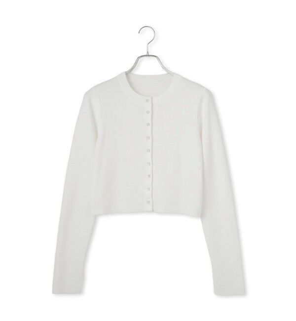 ADAM ET ROPE'「【サステナブル】クールタッチロングスリーブカーディガン」|カーディガン|