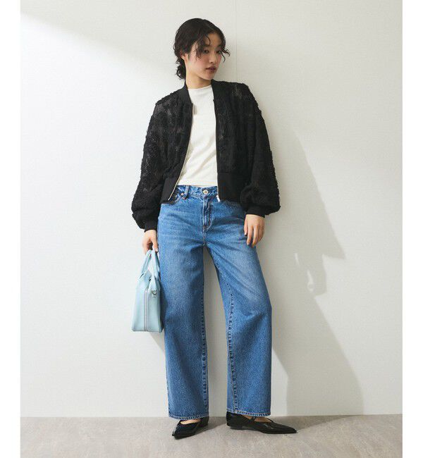 ADAM ET ROPE'「【WEB限定】チュールブルゾン」|ブルゾン・スタジャン|