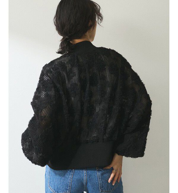 ADAM ET ROPE'「【WEB限定】チュールブルゾン」|ブルゾン・スタジャン|