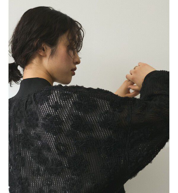 ADAM ET ROPE'「【WEB限定】チュールブルゾン」|ブルゾン・スタジャン|