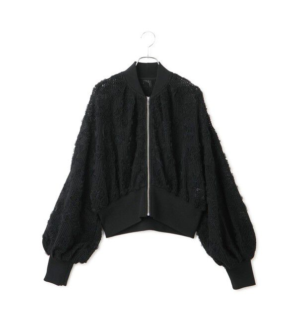 ADAM ET ROPE'「【WEB限定】チュールブルゾン」|ブルゾン・スタジャン|