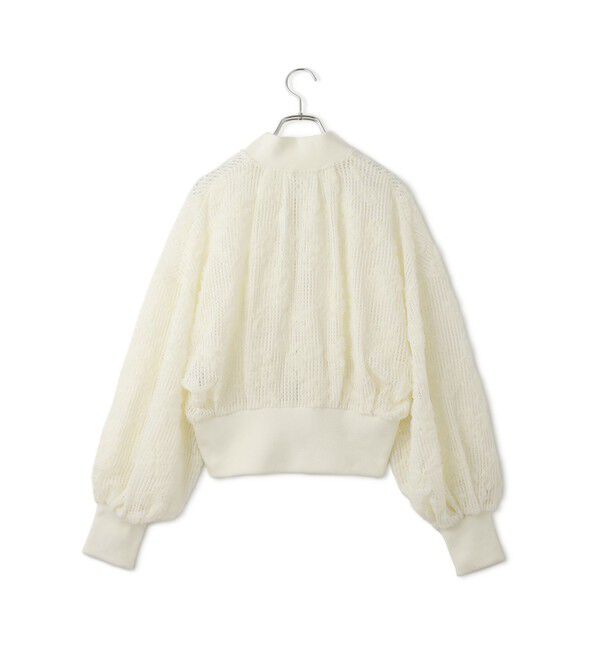 ADAM ET ROPE'「【WEB限定】チュールブルゾン」|ブルゾン・スタジャン|