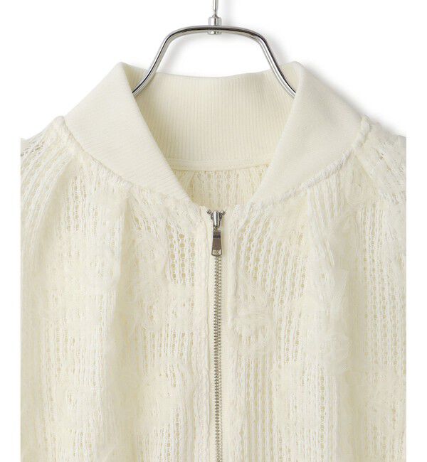 ADAM ET ROPE'「【WEB限定】チュールブルゾン」|ブルゾン・スタジャン|