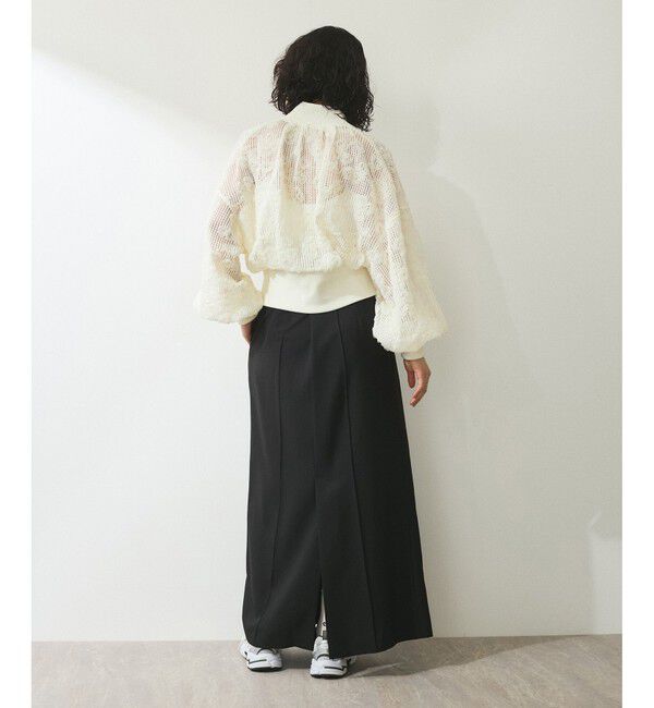 ADAM ET ROPE'「【WEB限定】チュールブルゾン」|ブルゾン・スタジャン|