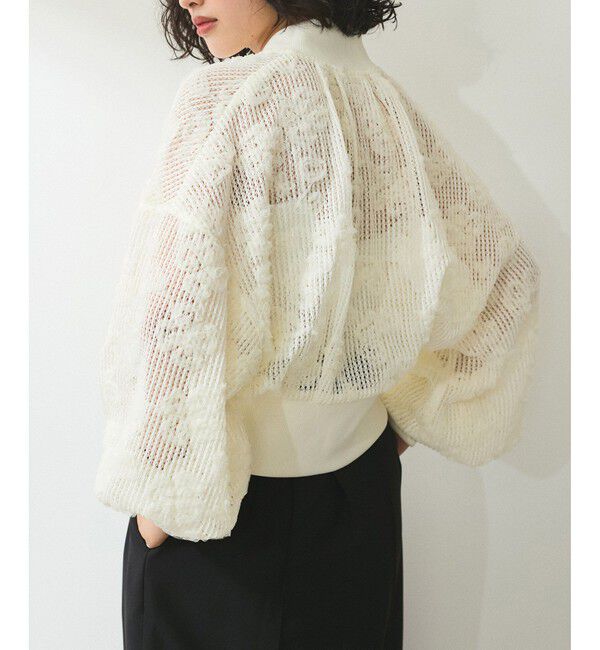 ADAM ET ROPE'「【WEB限定】チュールブルゾン」|ブルゾン・スタジャン|