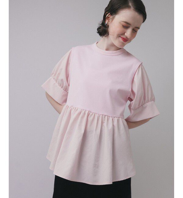 ADAM ET ROPE'「【新色追加】・【サステナブル】バウンスカフスプルオーバー」|Tシャツ・カットソー|