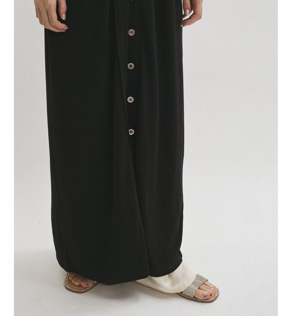 ADAM ET ROPE'「ポロシャツライクカットソーワンピース」|ワンピース|