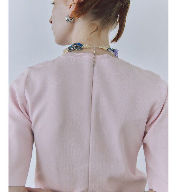 ADAM ET ROPE'「【サステナブル】クールタッチニットTシャツ」|Tシャツ・カットソー|