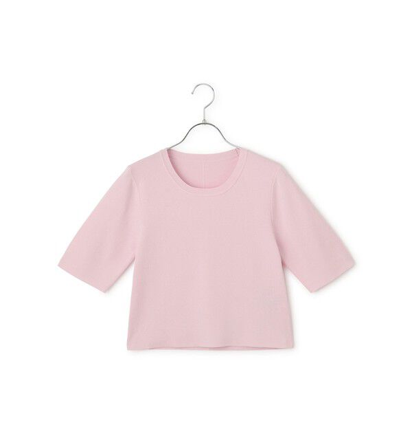 ADAM ET ROPE'「【サステナブル】クールタッチニットTシャツ」|Tシャツ・カットソー|