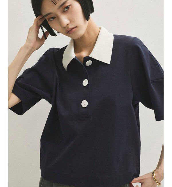 ADAM ET ROPE'「コクーンスリーブポロシャツ」|ポロシャツ|