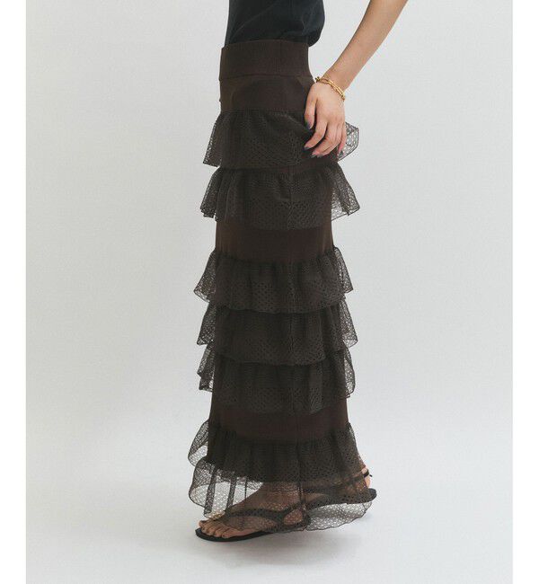 ADAM ET ROPE'「シアーフリルスカート」|スカート|