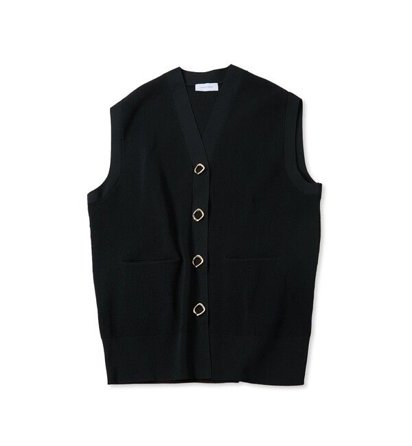 ADAM ET ROPE'「【サステナブル】ミドルニットジレ」|ベスト・ジレ|