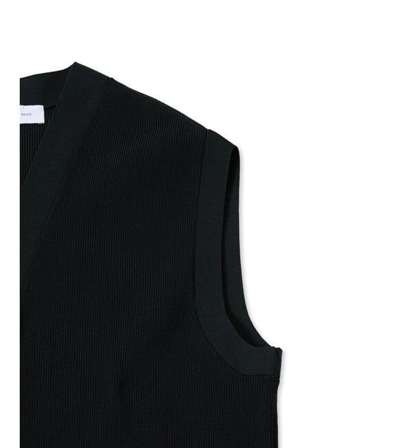 ADAM ET ROPE'「【サステナブル】ミドルニットジレ」|ベスト・ジレ|