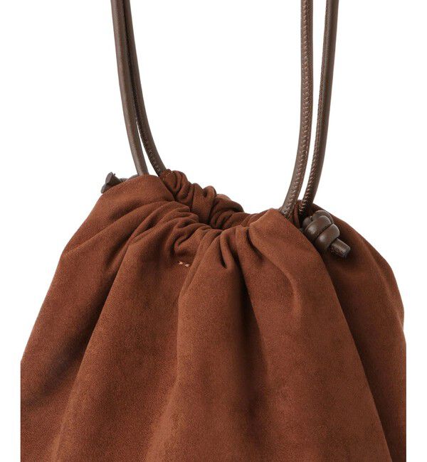 ADAM ET ROPE'「【サステナブル】アーティフシャルレザー巾着バッグ」|ショルダー・メッセンジャー|