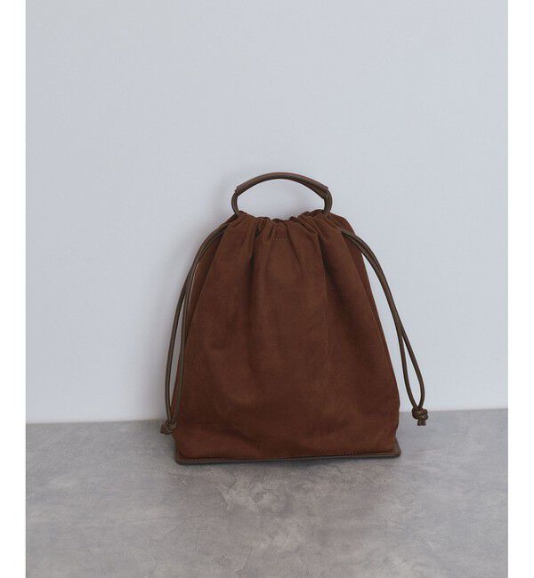 ADAM ET ROPE'「【サステナブル】アーティフシャルレザー巾着バッグ」|ショルダー・メッセンジャー|