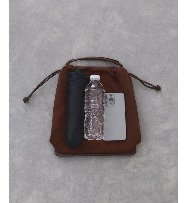 ADAM ET ROPE'「【サステナブル】アーティフシャルレザー巾着バッグ」|ショルダー・メッセンジャー|