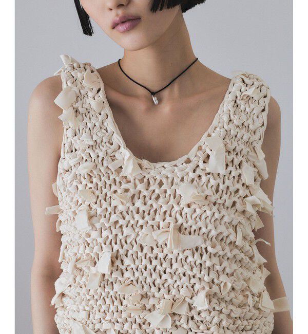 ADAM ET ROPE'「テープヤーンベスト」|ベスト・ジレ|