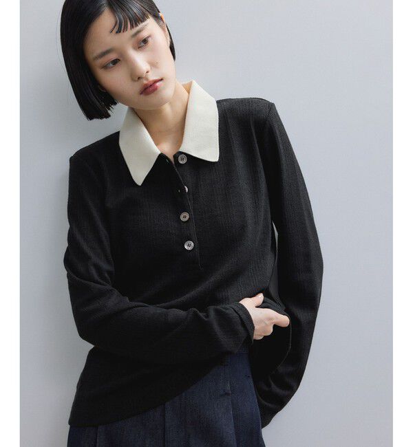 ADAM ET ROPE'「【WEB限定】ロングスリーブポロシャツ」|ポロシャツ|