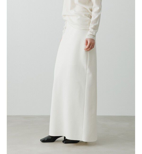 ADAM ET ROPE'「【EMOELLE】バックスリットIラインロングスカート」|スカート|