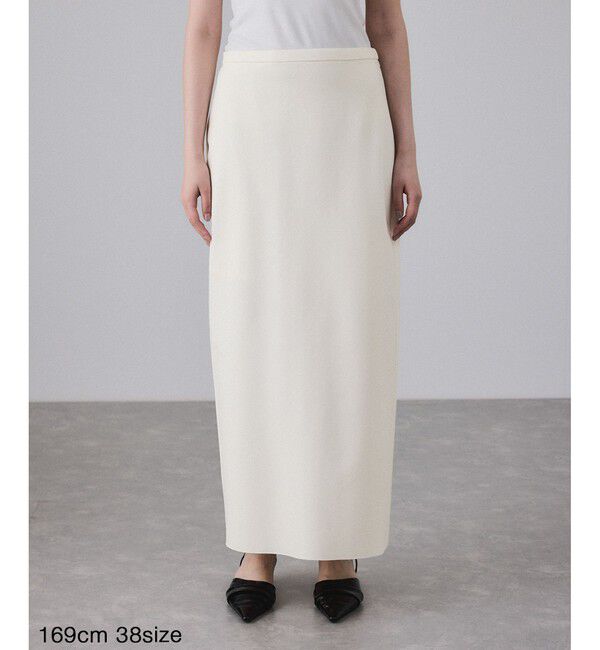 ADAM ET ROPE'「【EMOELLE】バックスリットIラインロングスカート」|スカート|