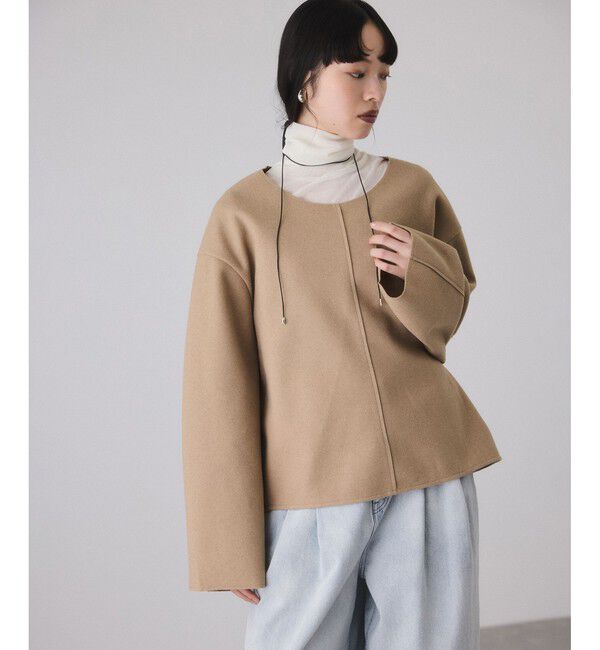 ADAM ET ROPE'「【サステナブル】Airneeプルオーバー」|Tシャツ・カットソー|ベージュ(27)