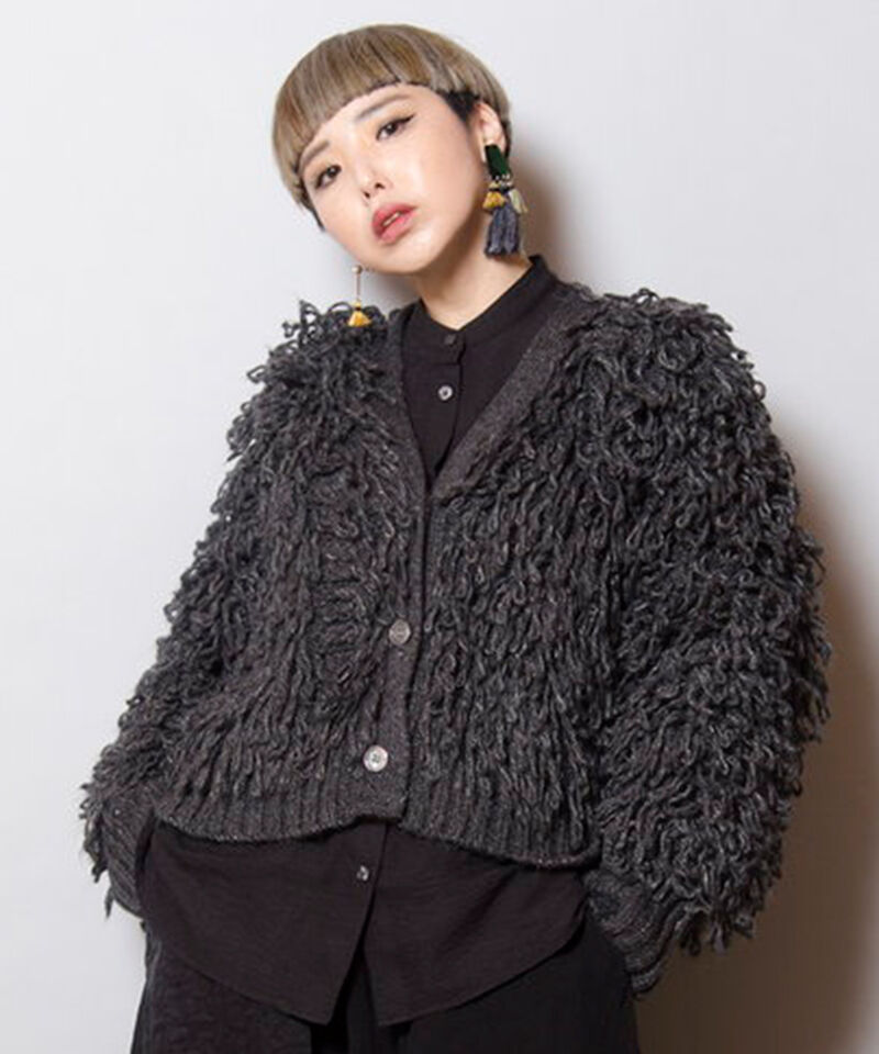  「ループニットカーディガン」|ニット・セーター|D.GRAY