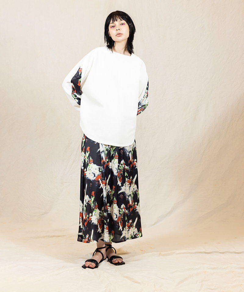  「プリントフレアースカート」|フレア|