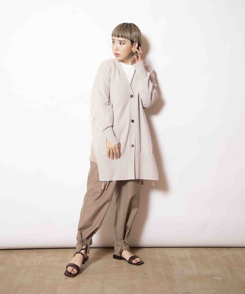  「シアー切替ニットカーディガン」|ニット・セーター|