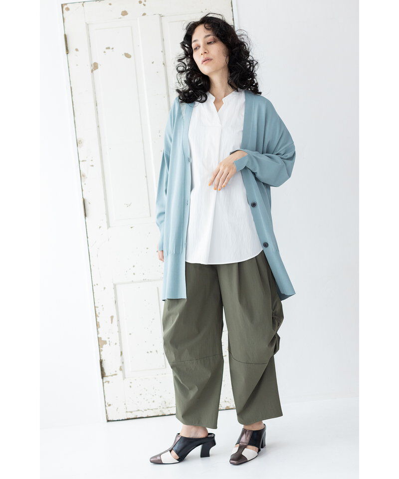  「シアー切替ニットカーディガン」|ニット・セーター|