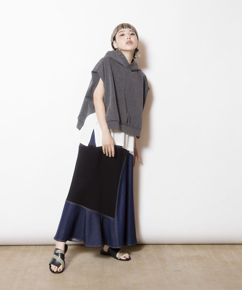  「切替フレアースカート」|フレア|