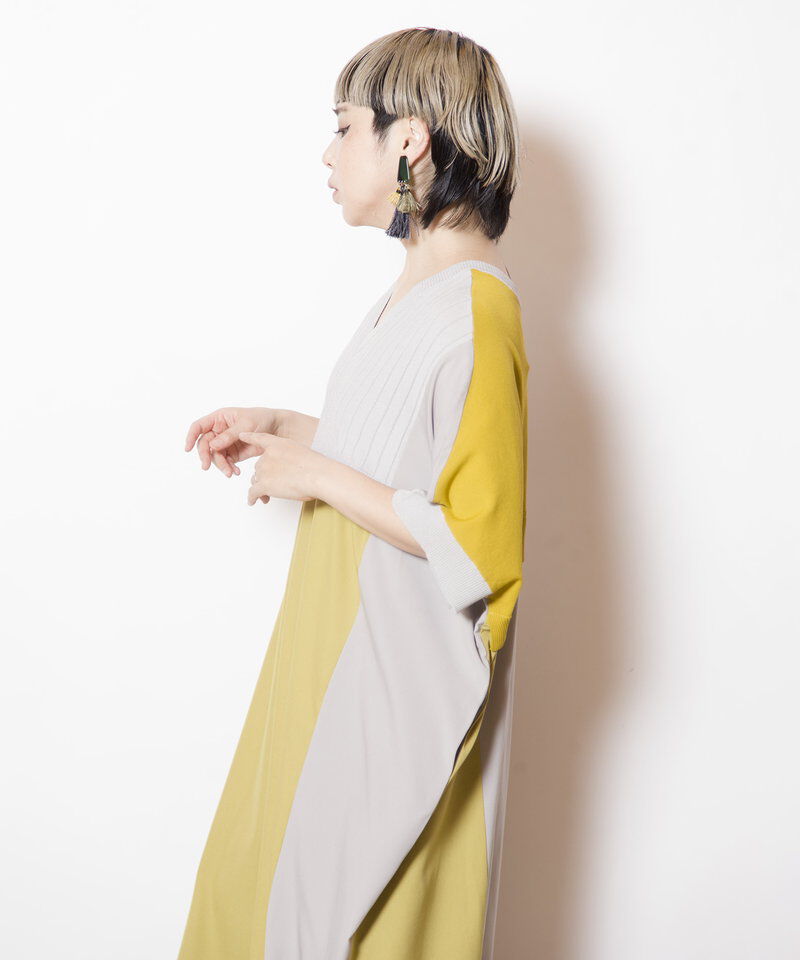  「2WAY切替ニットワンピース」|ワンピース|