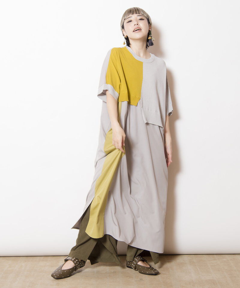  「2WAY切替ニットワンピース」|ワンピース|