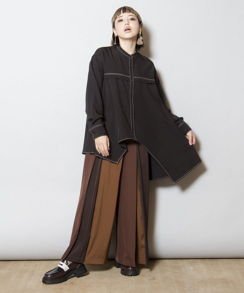  「アシンメトリーフレアーブラウス」|シャツ・ブラウス|