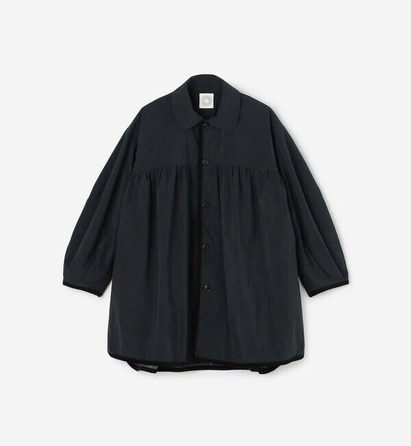 ORCIVAL「ORCIVAL | ツイル ギャザーコート WOMEN」|ステンカラーコート|